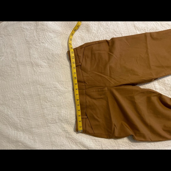 🍍3 for 25🍍J Crew Stretch Camel Cognac Pants - Picture 3 of 7